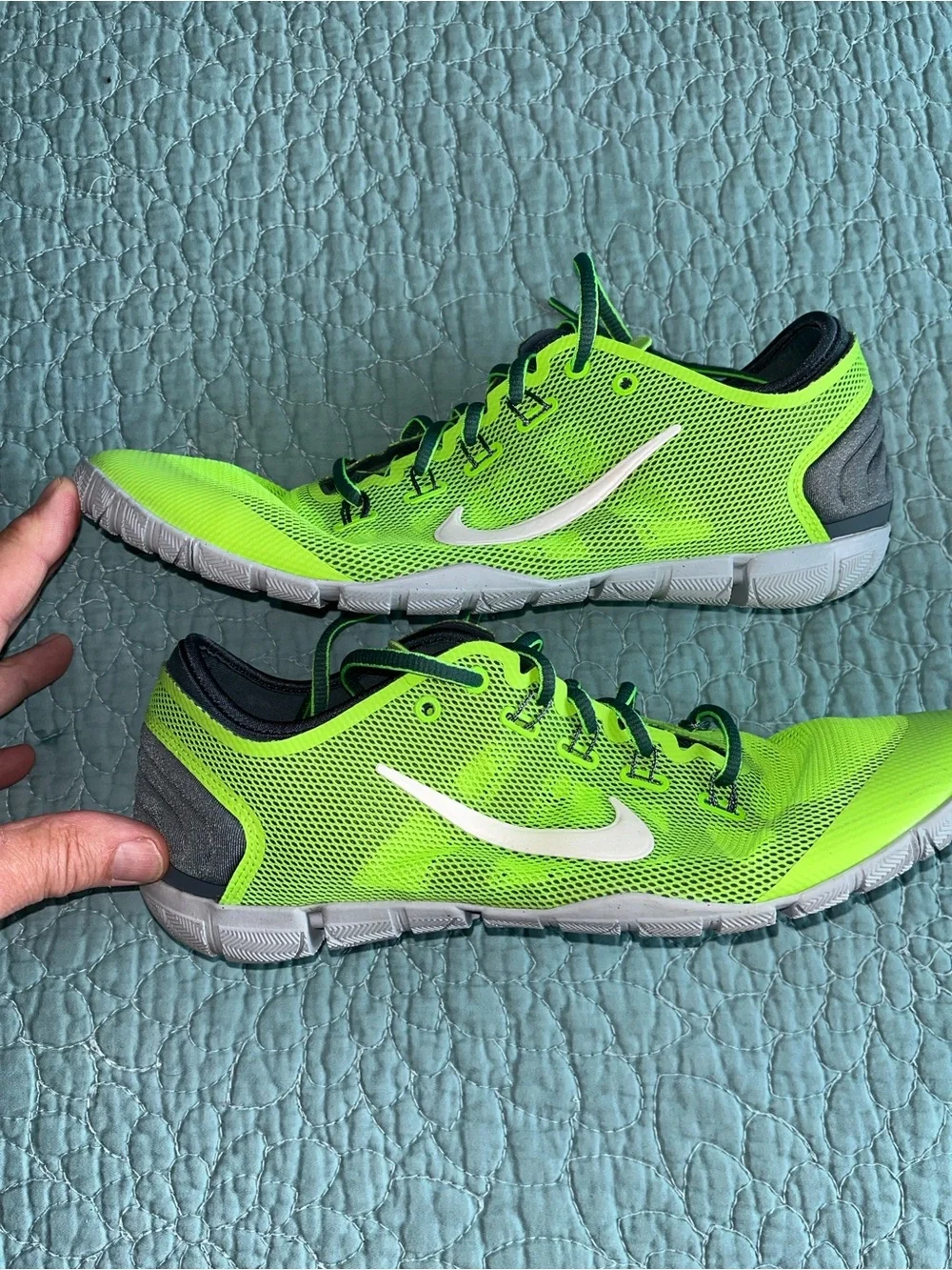 Nike Free Run Bionic Shoes, 599269-300 Neon Lime Green/Volt, Women’s Size 11